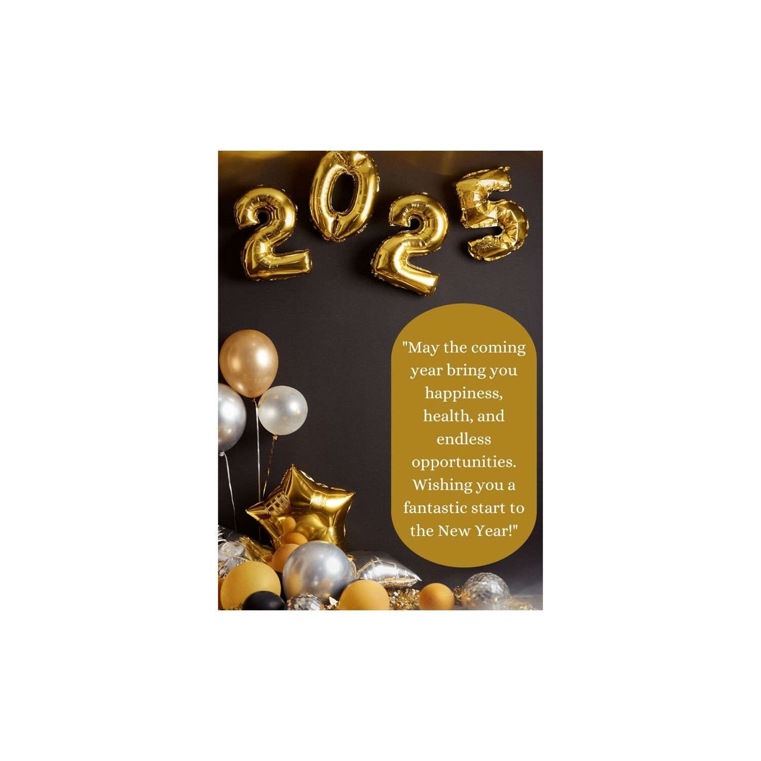 New Year Greeting Card | New Year 2025 | Digital Greeting Card | JPG Format