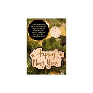 New Year Greeting Card | Happy New Year | Digital Greeting Card | With Best Wishes | JPG Format