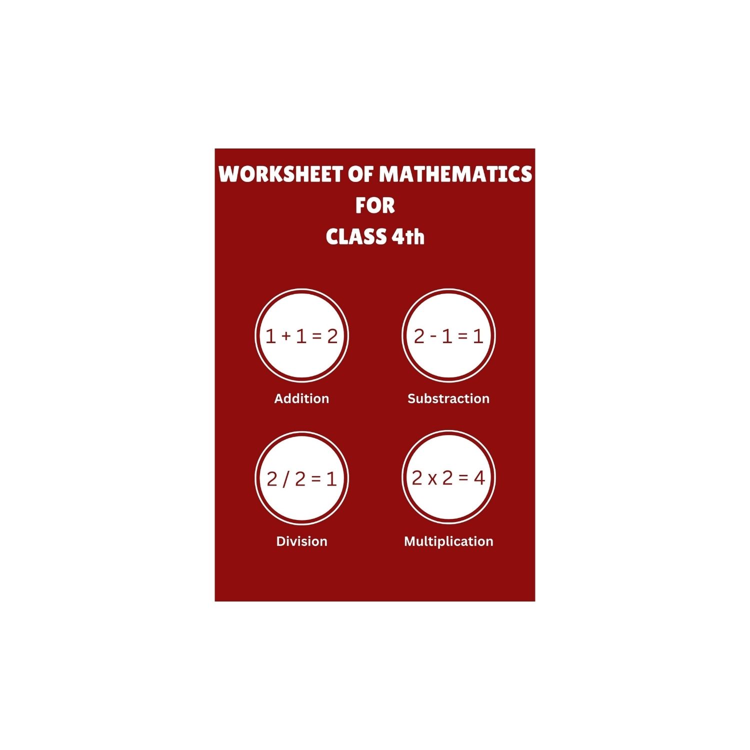 Maths Worksheets For Class 4th | Best For Home Practice | Students | Learning Ideas
