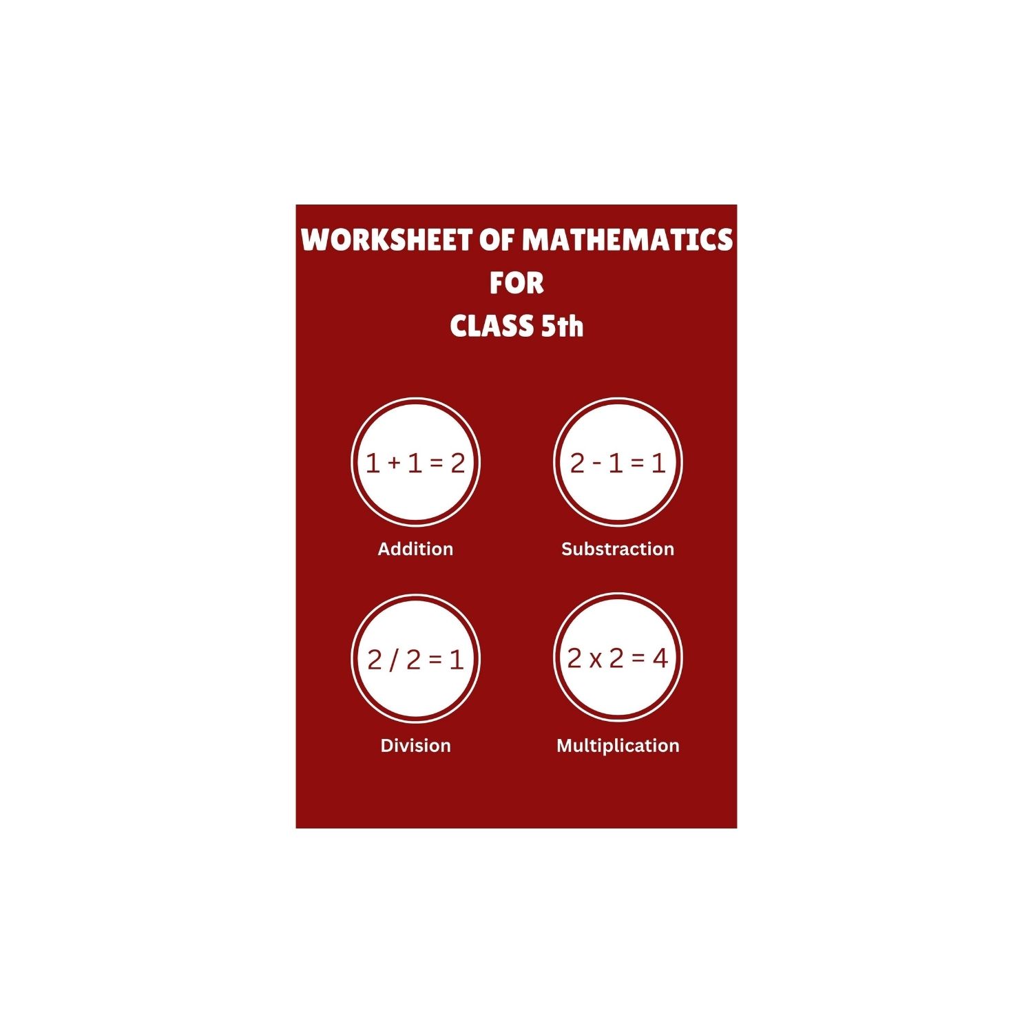 Maths Worksheets For Class 5th | Best For Home Practice | Students | Learning Ideas