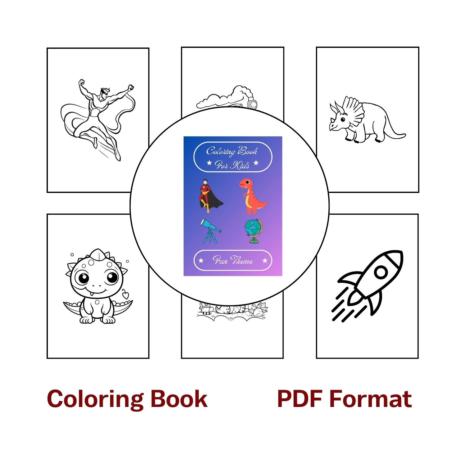 Coloring Books For Kids | Fun Theme | Drawing | Joy & Learning - Image 2