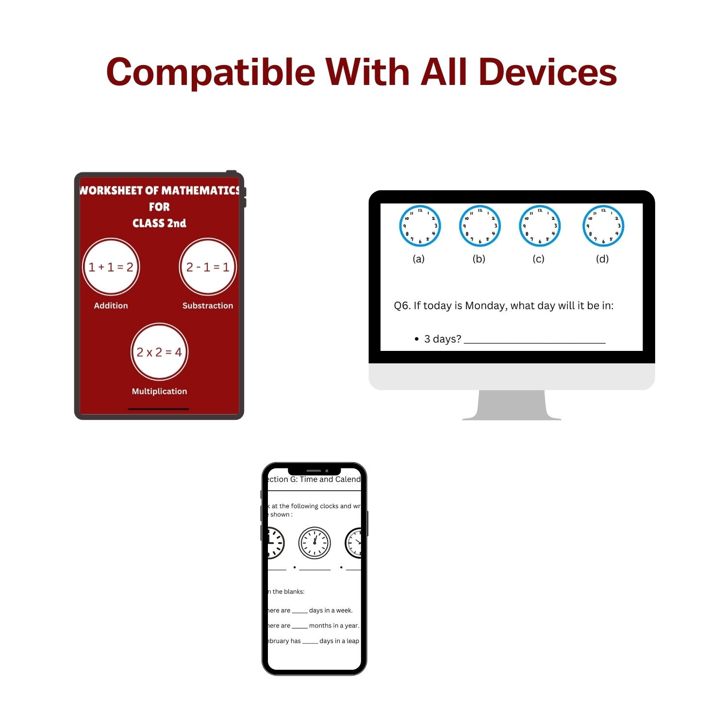 Maths Worksheets For Class 2nd | Best For Home Practice | Students | Learning Ideas - Image 4