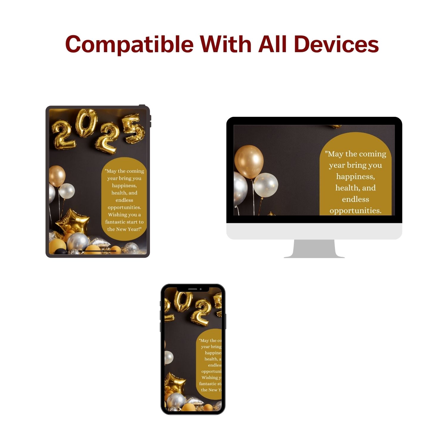 New Year Greeting Card | New Year 2025 | Digital Greeting Card | JPG Format - Image 5