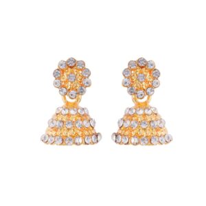 Earrings For Women & Girls | Jhumki Style | Pack Of 1 | Golden | Perfect For Celebrations | (AWJ07202511)