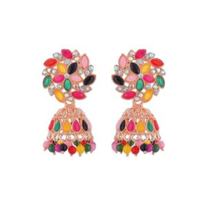 Earrings For Women & Girls | Jhumki Style | Pack Of 1 | Multicolor | Perfect For Celebrations | (AWJ07202513)