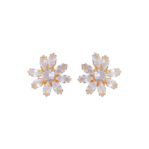 Stud Earrings For Women & Girls | Gold-Tone | Pack Of 1 | Perfect For Celebrations | (AWJ07202514)