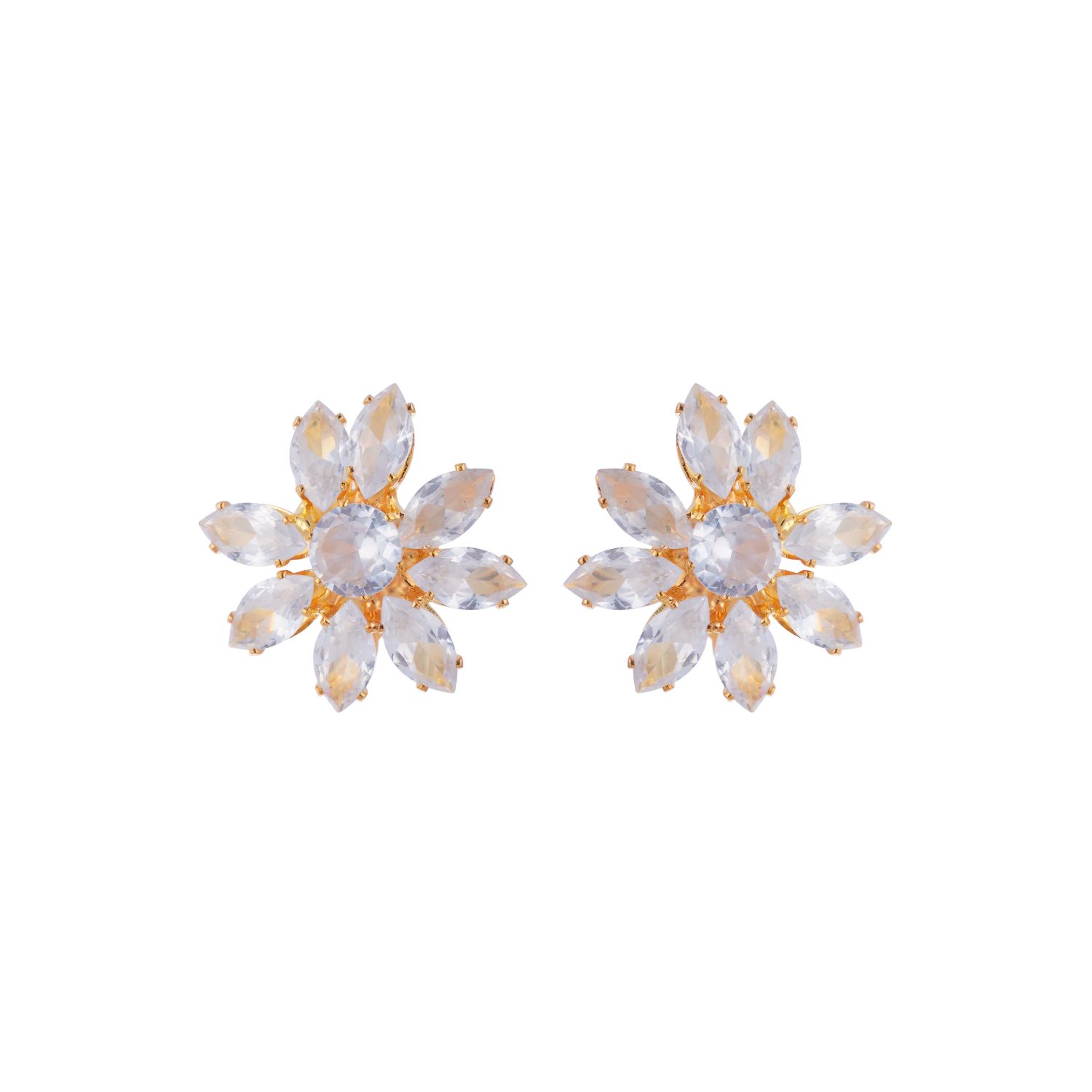 Stud Earrings For Women & Girls | Gold-Tone | Pack Of 1 | Perfect For Celebrations | (AWJ07202514)