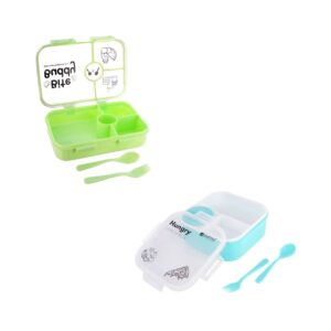 Lunch Box Combo Set | Kids | Pack Of 2 | Random Color Available (AWHK07202511)