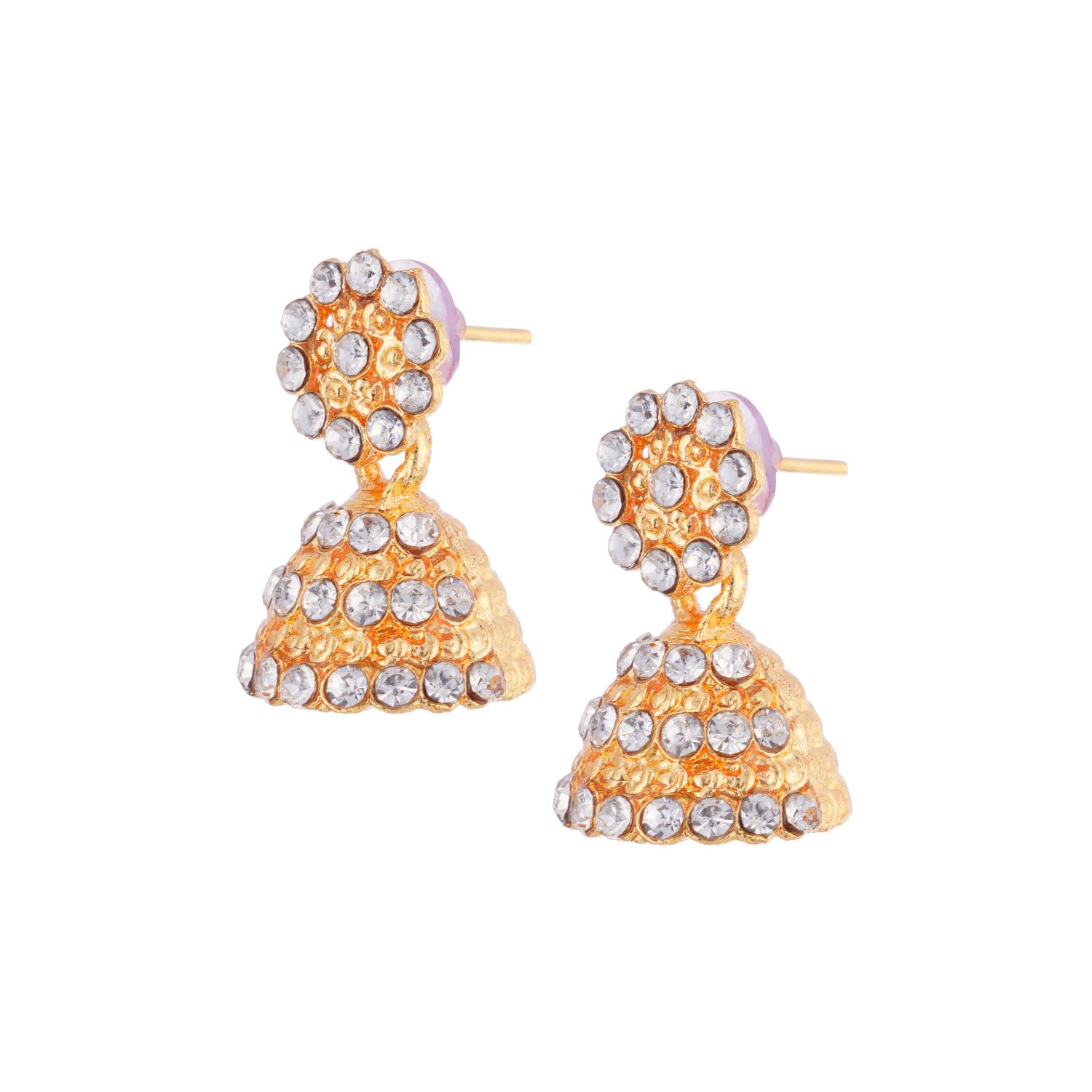 Earrings For Women & Girls | Jhumki Style | Pack Of 1 | Golden | Perfect For Celebrations | (AWJ07202511) - Image 2