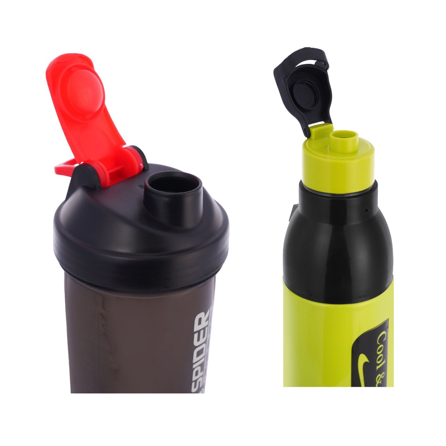 Water Bottle Shaker Combo Set | Adults | Pack Of 2 | Random Color Available (AWHK07202510) - Image 2