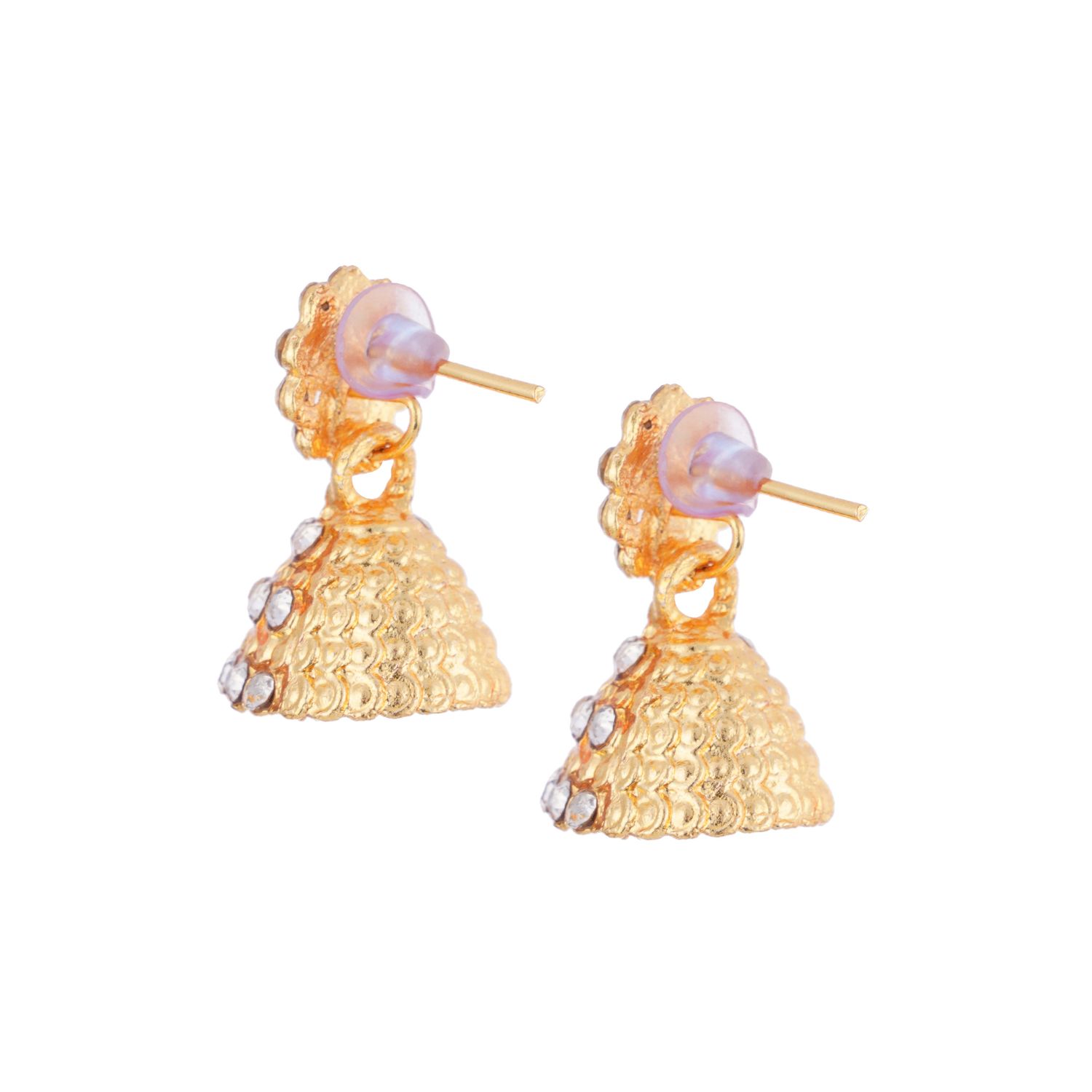 Earrings For Women & Girls | Jhumki Style | Pack Of 1 | Golden | Perfect For Celebrations | (AWJ07202511) - Image 3