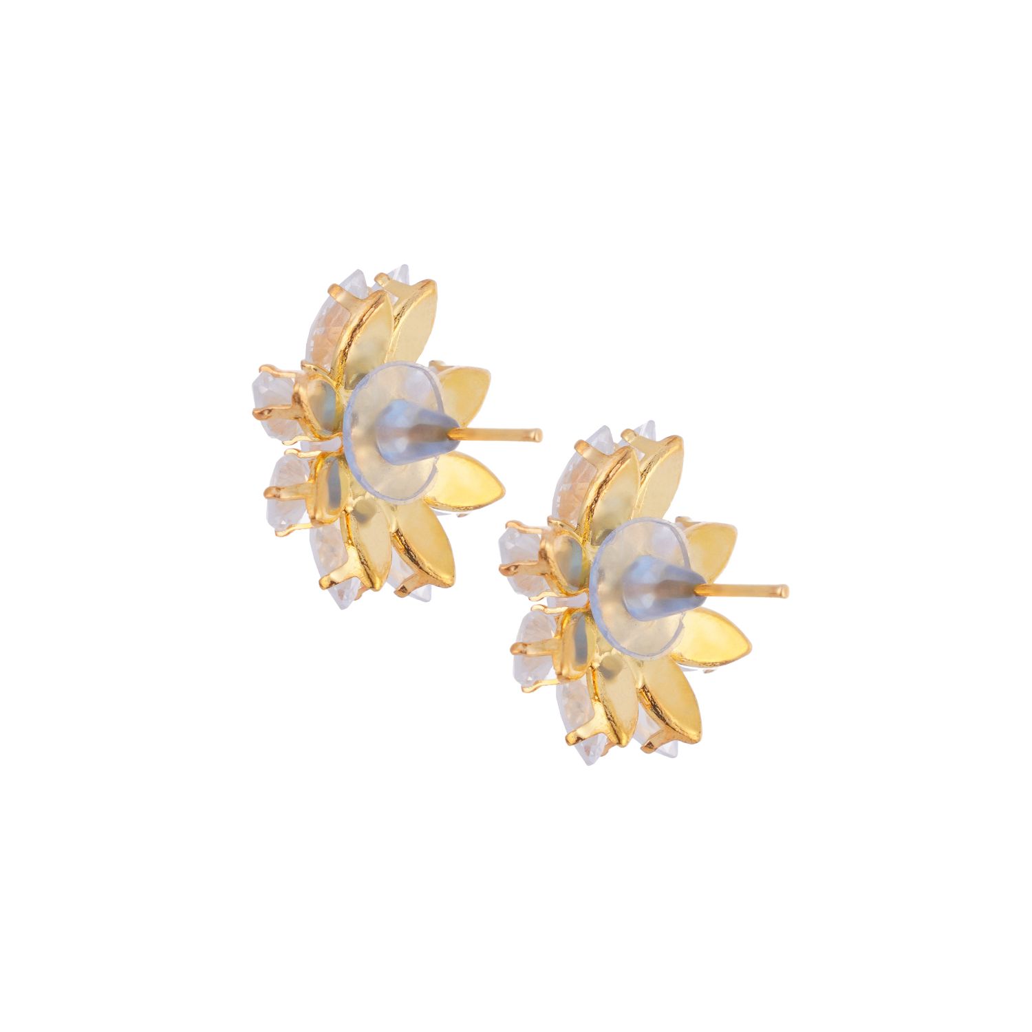Stud Earrings For Women & Girls | Gold-Tone | Pack Of 1 | Perfect For Celebrations | (AWJ07202514) - Image 3