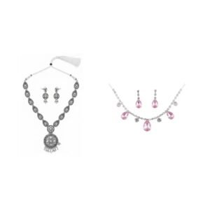Necklace Set Combo For Women | Multicolor | Pack Of 2
