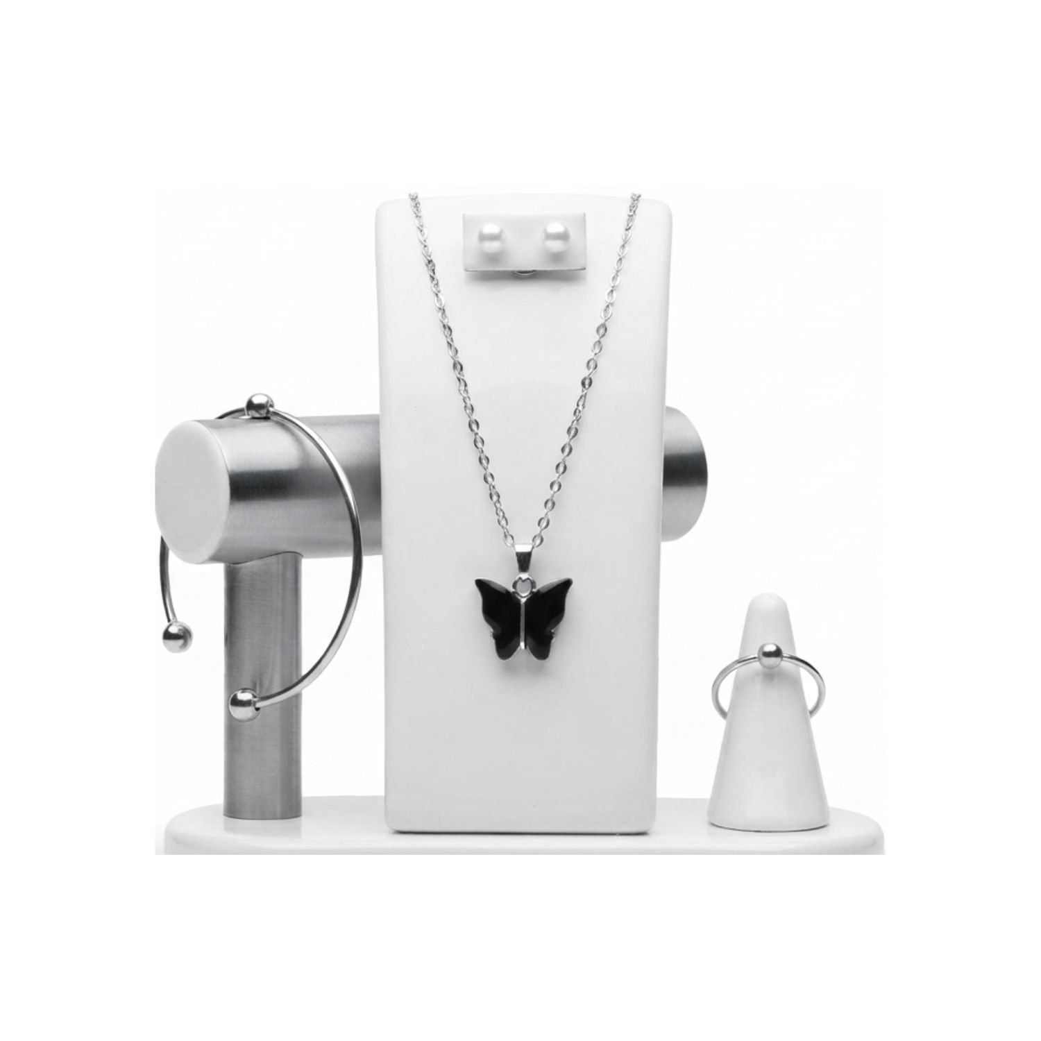 Chain Pendant Combo For Women | Silver | Pack Of 3 - Image 5